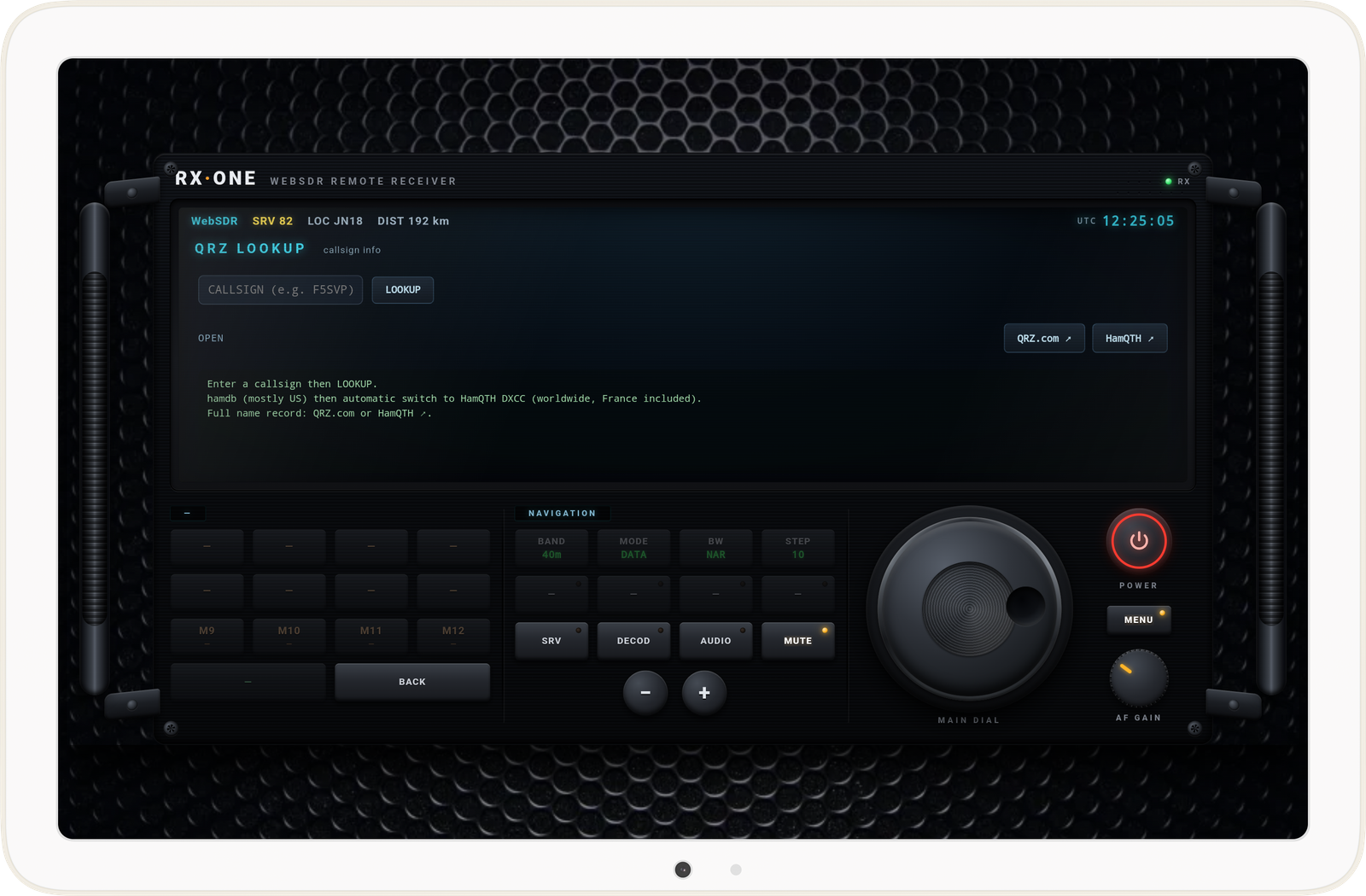 QRZ callsign lookup