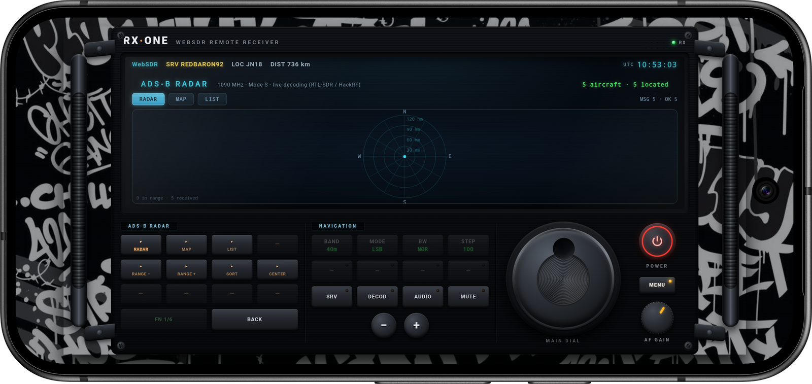 ADS-B radar PPI scope