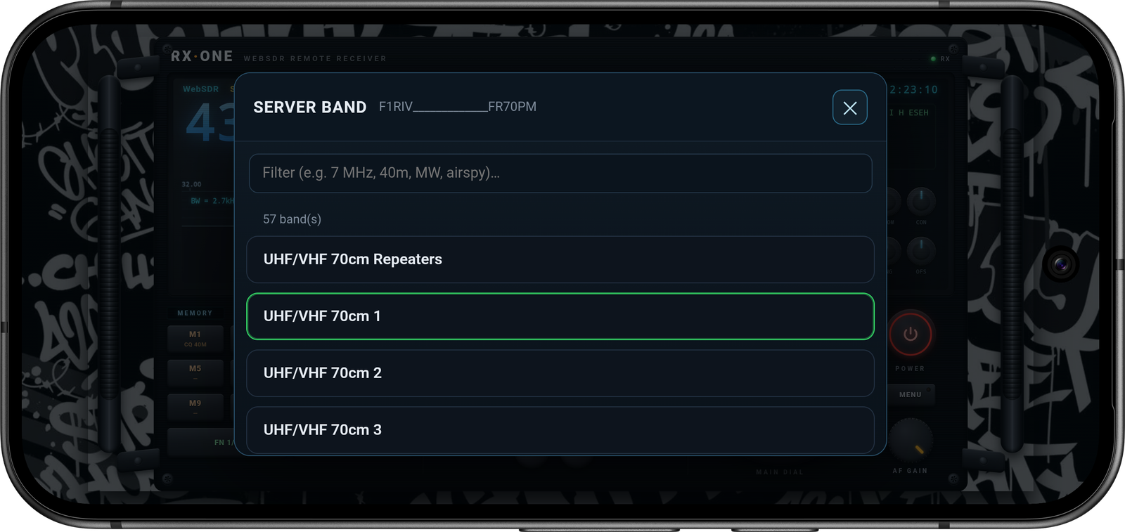 Server band picker