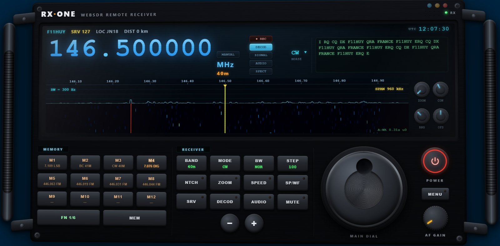 CW Morse decoder